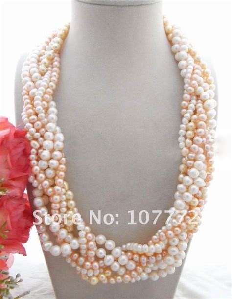 7 Strands Multi Color Pearl Necklace In Pendants From Jewelry