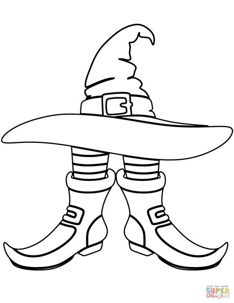 witches hat coloring page coloring pages