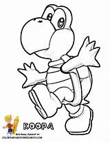 Koopa Troopa Mario Bros Colouring Paratroopa Divyajanani sketch template