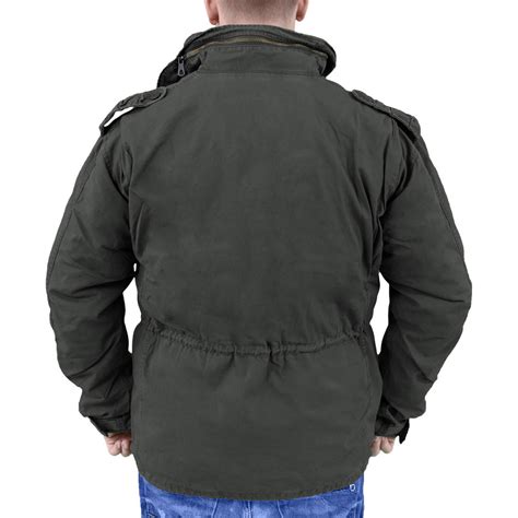surplus vintage style m65 regiment us army mens jacket parka and liner black s 5xl ebay