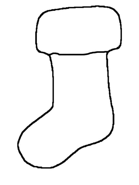 christmas stockings outline coloring pages