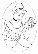 Cinderella Coloring Pages Mice Disney Gus Princess Colornimbus sketch template