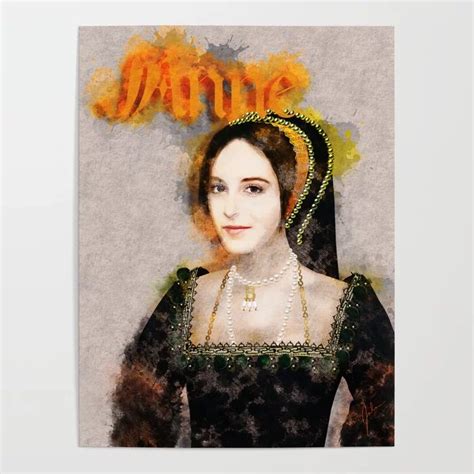 Anne Boleyn Art Poster Anne Boleyn Poster Art Art