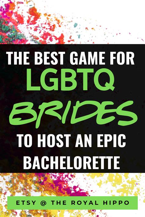 Lesbian Bachelorette Party Game Lgbtq Wedding Lesbian Etsy