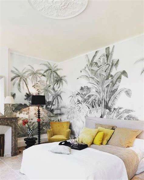 manieren om tropisch behang toe te passen  de slaapkamer homedeconl