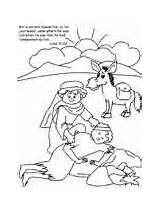 Coloring Parables Pages Jesus Good Luke Samaritan Bible sketch template