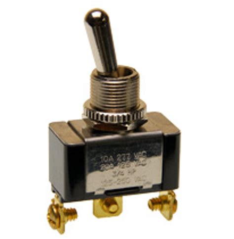 toggle switch single pole   screw terminals  amps