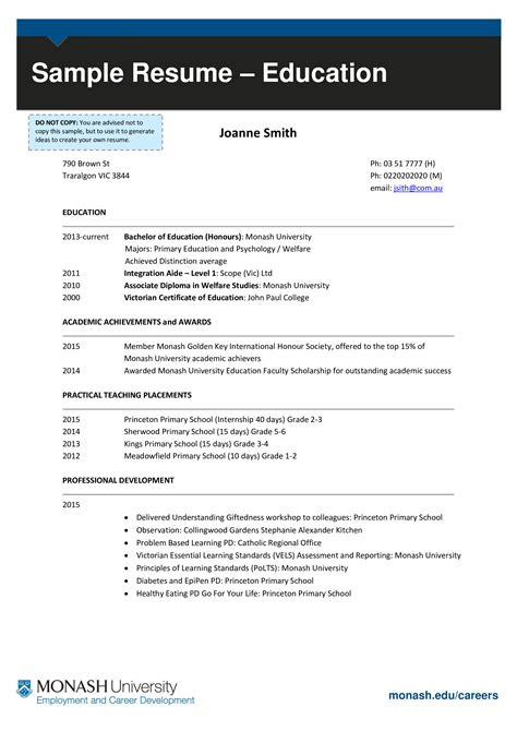 teacher assistant resume  working experience templates