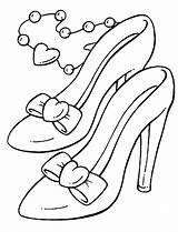 Coloring Pages Shoes Comments sketch template