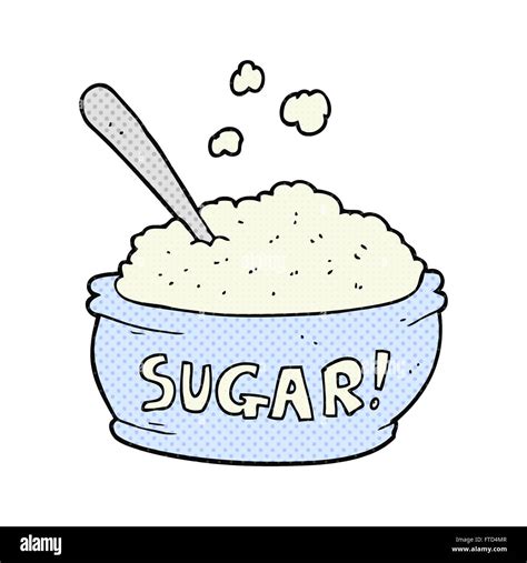 freehand drawn cartoon sugar bowl stock vector art illustration