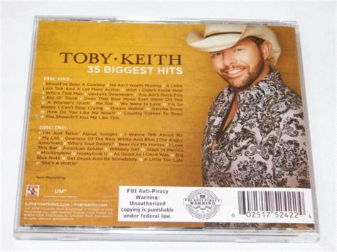 Toby Keith 35 Biggest Hits 2 Discs Cd 2008 Umg Recordings I Wanna Talk