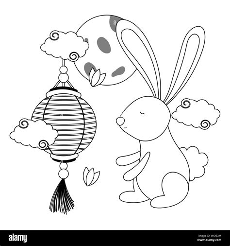 mid autumn festival coloring pages printable coloring pages