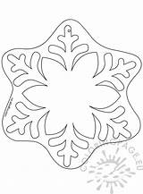 Snowflake Ornament Christmas Pattern Coloring sketch template