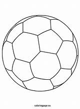 Ball Soccer Coloring Pages Balls Football Drawing Sports Locker Easy Door Color Nike Printable Coloringpage Eu Craft Szablony Kids Outline sketch template