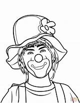 Coloring Clown Pages Printable Supercoloring sketch template