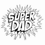 Dad Super Coloring Pages Clipart Fathers Father Printable Kids Superdad Happy Cliparts Unique Crafts Clip Drawings Colouring Papa Birthday Logo sketch template