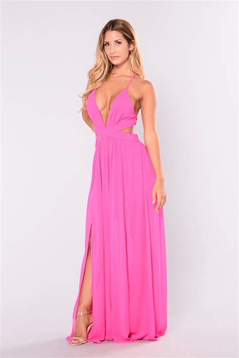 All Summer Long Maxi Dress Hot Pink