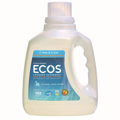 ecos  oz   clear liquid laundry detergent   home
