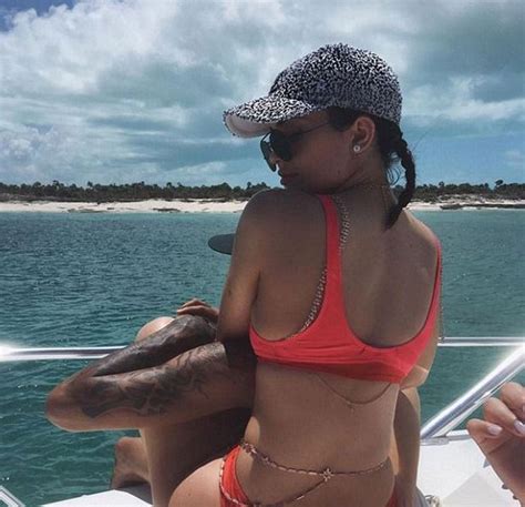 Kylie Jenner Bares Her Bum In White Bikini As She Continues Birthday