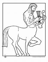 Coloring Pages Greek Mythology Centaur Mythical Creatures Kids Creature Drawing Colouring Drawings Use Activities Worksheets Color Greece Choose Board Book sketch template