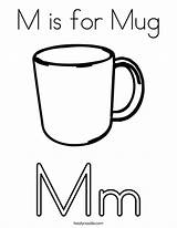 Coloring Mug Monkey Letter Print Noodle March Trace Twistynoodle Ll Twisty sketch template