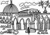 Aqsa Masjid sketch template