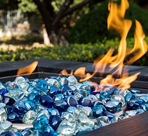 Chilli Cosmos Fire Glass Diamond 1 Inchfire Pit Glass Rocks For Propane