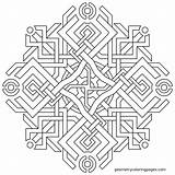 Coloring Pages Geometric Getcolorings sketch template