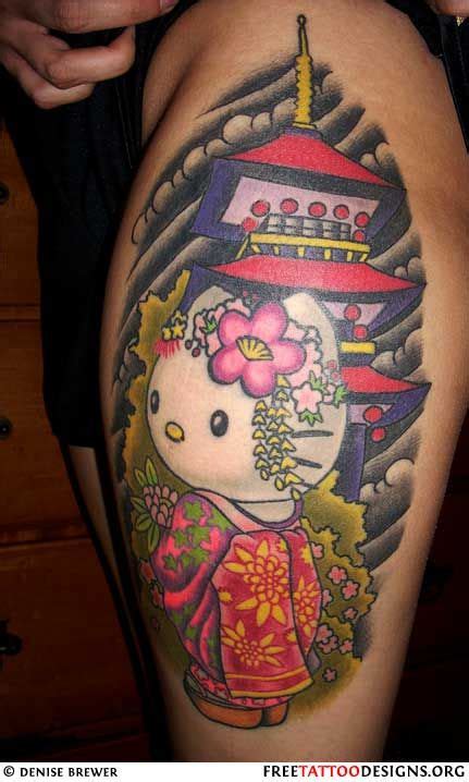 hello kitty kimono tattoo geisha tattoos girly tattoos body art