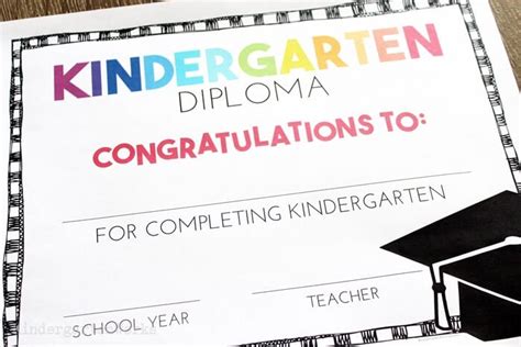 editable kindergarten certificates  graduation diplomas