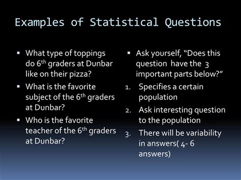 statistical question powerpoint