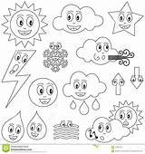 Weather Coloring Pages Sheets Preschool Fog Characters Clipart Cartoon Hot Kids Color Stock Dreamstime Template Print Library Preschoolers Collection Popular sketch template