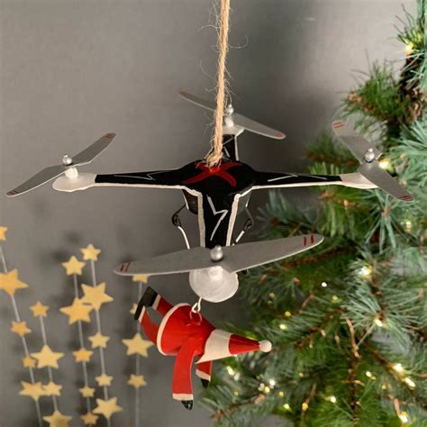 santa  drone christmas decoration  nest notonthehighstreetcom