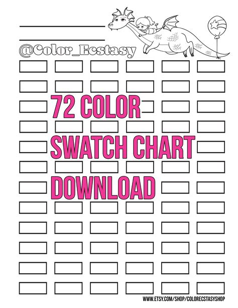 printable marker swatch template
