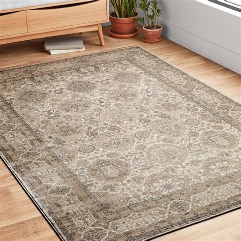 shop kendrick sand taupe rug     sale  shipping today overstock