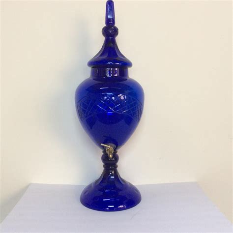 Cobalt Blue Glass Apothecary Jar In 2021 Glass Apothecary Jars Blue