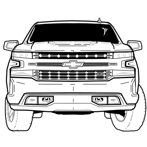 chevy coloring pages printable