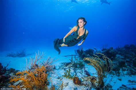 Brazilian Model And Activist Karina Oliani Swims With