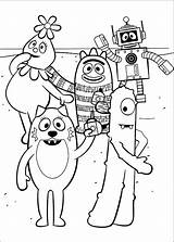 Gabba Yo Coloring Pages Printable Characters Book Para Colorear Lance Dj Dibujos Coloriage Episodes Popular Coloring2print sketch template