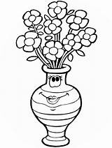 Vaza Flori Clopotel Colorat sketch template
