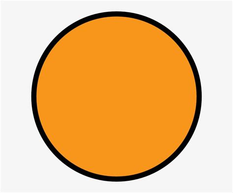 orange circle clipart orange circle  black outline transparent