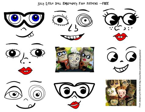 doll face patterns      doll faces  flickr