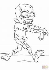 Zombie Coloring Walking Dead Pages Printable Drawing Kids Clipart Dessin sketch template