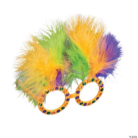 Fancy Beaded Mardi Gras Glasses Discontinued