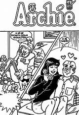 Archie Coloring Comics Phono Pages Wecoloringpage sketch template