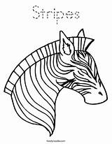 Coloring Stripes Zebra Print Ll sketch template