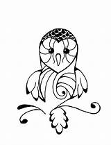 Gufo Barbagianni Owls sketch template