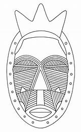 Africain Scarifying Lulua Afrique Tribal Afrikaans Masker 6th Starship Clipground Artyfactory sketch template