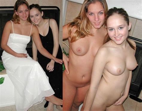 mother and daughters dressed undressed wedding