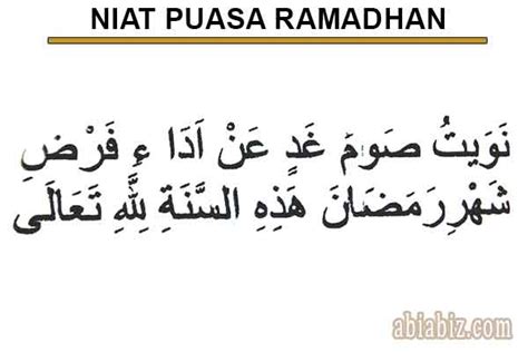 Bacaan Doa Niat Puasa Ramadhan Beserta Artinya Abiabiz